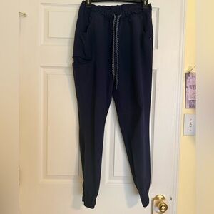 JAANUU NAVY SIZE SMALL SCRUB JOGGER PANTS